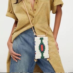 NWT Free People Bobbi Beaded Crossbody